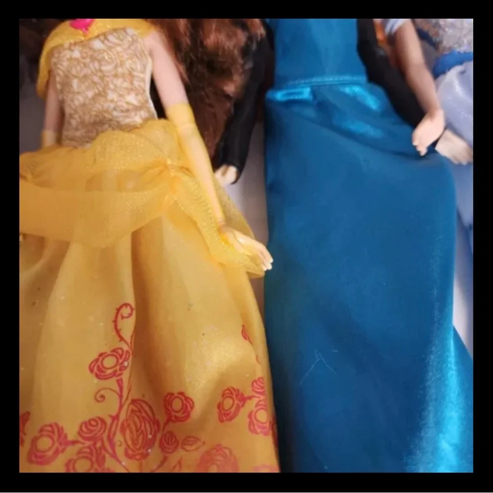 Disney Shimmer And Shine Doll Lot Of 5 Aurora Tiana Belle Anna Cinderella As-Is - Picture 6 of 10